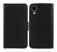 Cheshaoping Veritable Cuir Etui pour Kyocera Digno SX5 6.1" Housse Coque Premium Case Cover Flip Cas Couverture Protecteur Leather Wallet (Noir)