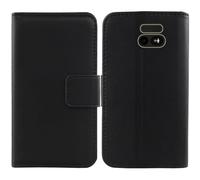 Cheshaoping Veritable Cuir Etui pour Panasonic KX-TU250 EXB 2.4" Housse Coque Premium Case Cover Flip Cas Couverture Protecteur Leather Wallet (Noir)