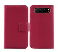 Cheshaoping Veritable Cuir Etui pour ZTE Nubia Air 6.78" Housse Coque Premium Case Cover Flip Cas Couverture Protecteur Leather Wallet (Rose)