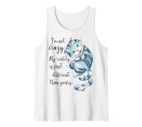 Cheshire Cat Alice au pays des merveilles I'm not Crazy Different Débardeur
