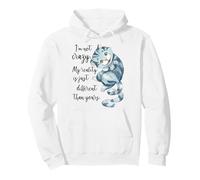Cheshire Cat Alice au Pays des Merveilles I'm Not Crazy Different Sweat à Capuche