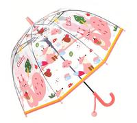Chesoon Mignon Enfants Parapluie Bande Dessinée Surface Facilement Automatique Ouvert Léger Coupe-Vent Dôme Parapluie De Pluie avec Identifier L’étiquette,Rouge