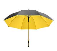 Chesoon Parapluie canne 53 pouces ouverture et fermeture automatique Parapluie droit imperméable Protection solaire Couleurs tendance, citronier