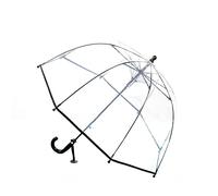 Chesoon Parapluie transparent pour enfants avec dôme clair étanche au vent POE Baldaquin à ouverture automatique léger,Noir
