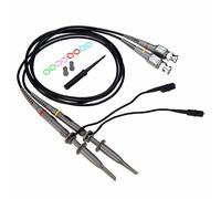 Chesoon Sonde d'oscilloscope P6100 100 MHz avec kit complet de cordons de test BNC vers Minigrabber