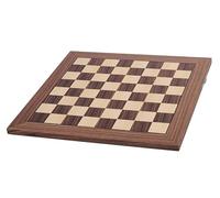 Chess and games shop Muba Échiquier professionnel non électronique en bois de noyer 5,5 cm carré pour 1-2 joueurs, Âge recommandé à partir de 8 ans