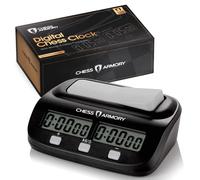 Chess Armory Horloge d'échecs numérique - Minuterie Portable avec Fonctions de Tournoi et de Temps Bonus