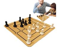 Chess Board Game, Family Strategy Set, Portable Foldable Design, Interactive Learning Playset, Classic Game, Excellent for Kids, Adults, Beginners, Party, Home Or Travel, 9.45x9.45 inches