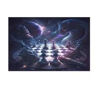 Chess Board Puzzles en Bois, De Décompression Puzzle, pour Adultes EnfFourmis 1000 Pièces Jouets De Décompression （75×50cm）