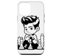 Chess Boy Cartoon Look Casual Games Coque pour iPhone 12 mini