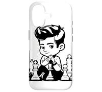 Chess Boy Cartoon Look Casual Games Coque pour iPhone 17