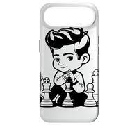 Chess Boy Cartoon Look Casual Games Coque pour iPhone Air
