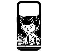 Chess Boy Cartoon Look Coque pour iPhone 17 Pro