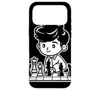 Chess Boy Cartoon Look Coque pour iPhone 17 Pro Max