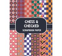 Chess & Checked scrapbook paper: Double Sided Craft Paper Pad for Junk Journaling, Scrapbooking, Chess lover, decorations