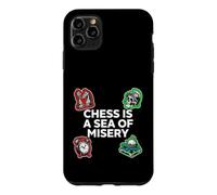 Chess is A Sea of Misery Funny Board Gamer Coque pour iPhone 11 Pro Max