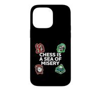 Chess is A Sea of Misery Funny Board Gamer Coque pour iPhone 14 Pro Max