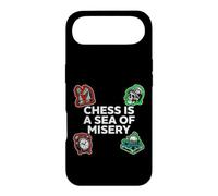 Chess is A Sea of Misery Funny Board Gamer Coque pour iPhone Air