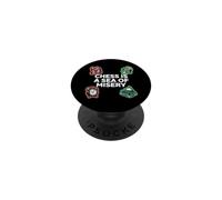 Chess is A Sea of Misery Funny Board Gamer PopSockets PopGrip Adhésif