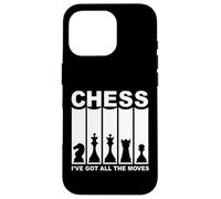 Chess I've Got All the Moves, joueur d'échecs rétro Coque pour iPhone 16 Pro