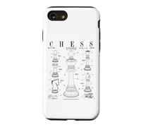 Chess King and Pieces Old Vintage Patent Dessin Imprimé Coque pour iPhone SE (2020) / 7/8