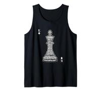 Chess King Strategy Typographie T-Shirt pour Thinkers Apparel Débardeur