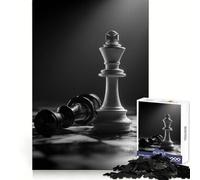 Chess Kings︰ Victoire et Défaite Puzzle de 1000 pièces pour Adolescents Développe la Concentration et Offre Un Divertissement Occasionnel Un Cadeau Symbolique (50x75cm)