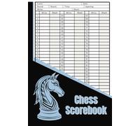 Chess Scorebook: Track 100 Chess Games in this Score Sheet and Log Book - Chess Notation, Annotation, Record, Journal - 6x9 Inches Notebook and 100 Moves per Match
