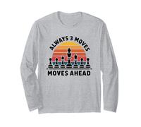 Chess Strategy Always Three Moves Ahead T-Shirt pour Homme et Femme Manche Longue