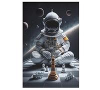 Chess Universe Puzzle en Bois Enfant 1000 Pièces - Jeu EduChatif Motricité Fine Et Concentration - Puzzles pour Adultes 78×53cm