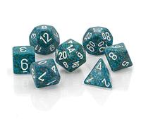 Iello Jeu De Dés Polyédriques À 7 Dés Mouchetés - Mer