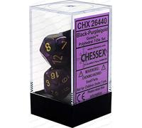 Chessex 26440CHX Die Set, Black/Purple/Gold, One Size