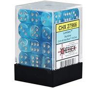 Chessex 27966 Dice, Sky W/Silver, 12 mm