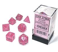 Chessex Borealis Pink Luminary Dice Set Boxed [CHX27584]