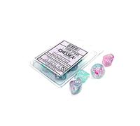 Chessex D10 Lot de 10 dés nébuleuses Glycine avec Blanc