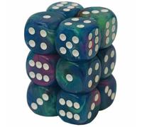 Chessex Festive 16 mm D6 Bloc de dés Hexaèdre 12 pièces pour 14 ans et plus