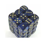 Chessex Jeu De Dés Scarab Royal Blue/Gold D6 12mm (36 Pièces)