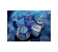 Ensemble ludique Neptune/Grey Polyhedral 7 Dices (avec bonus dice)