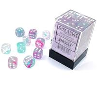 Nebula® 12 mm d6 Wisteria/blanc Luminary™ Dice Block™ (36 dice)