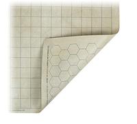 Chessex Role Playing Play Mat: Battlemat Double-Sided Reversible Mat for RPGs and Miniature Figure Games (26 in x 23 1/2 in) Squares/Hexes