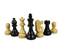 Chessgammon Pièces d'échecs françaises Lardy Staunton en Bois d'ébène 3.75 Pouce