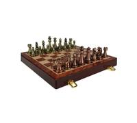 ChessLuxury Chess Jeu d'échecs de Voyage Portable | Coffret cadeau avec échiquier pliant en bois massif for les amateurs et les apprenants d'échecs