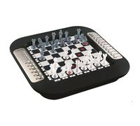 Lexibook Jeu d'échecs électronique Chessman FX, clavier tactile, 64 niveaux, noir/gris