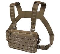 Chest Bag, Sports Chest Pouch, 11.02 inches Lightweight Durable Multi-Pocket Vest Fanny Pack for Hiking Hunting Gym Fishing Climbing, Breathable Adjustable Strap Outdoor Daily Use