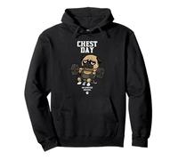 Chest Day Pug Sweat à Capuche