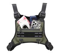 Chest Pouch For Men Small Workout Bag Waterproof Phone Holder Adjustable Pouch For Men Outdoor Chest Bag Running Vest, Women Hunting Biking Travel Cycling Workout Jogging Runners, Dark Green,