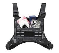 Chest Pouch Men - Outdoor Running Vest Bag for Active Lifestyle | Waterproof Phone Holder with Adjustable Straps, Lightweight Crossbodys Storage Pack for Cycling Hiking Travel Workout