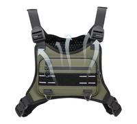 Chest Pouch, Outdoor Running Vest Bag, Waterproof Phone Holder, Anti-Shift Design, Adjustable Utility Pouch for Biking, Hunting, Workout, Jogging, Travel, 9.45 inches