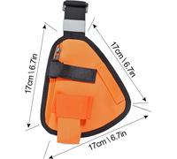 Chest Radio Harness,Chest Pockets for Walkie Talkie,Harness Pockets for Radios and Antennas,Portable Chest Pocket Vest with Adjustable Strap (Orange),Orange,Chest Bag