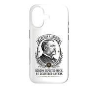Chester Arthur Portrait du 21e président Histoire présidentielle Coque pour iPhone 17